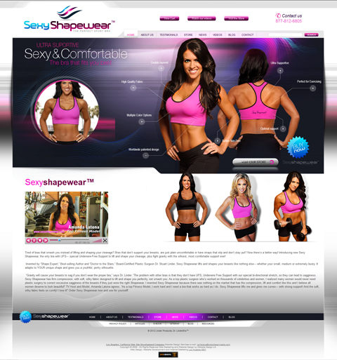Sexyshapewear Web Site Design Example big image