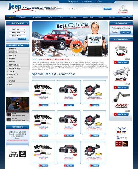Web Site Design Example with Flash big image