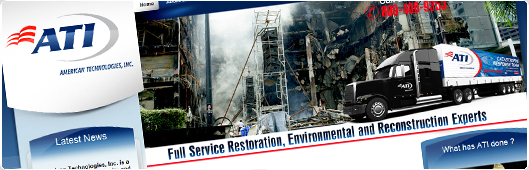 Restoration service Web Site Design Example